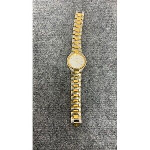 Fossil Steel Men's Watch FS-2700 Stainless Two Tone Band- needs Battery